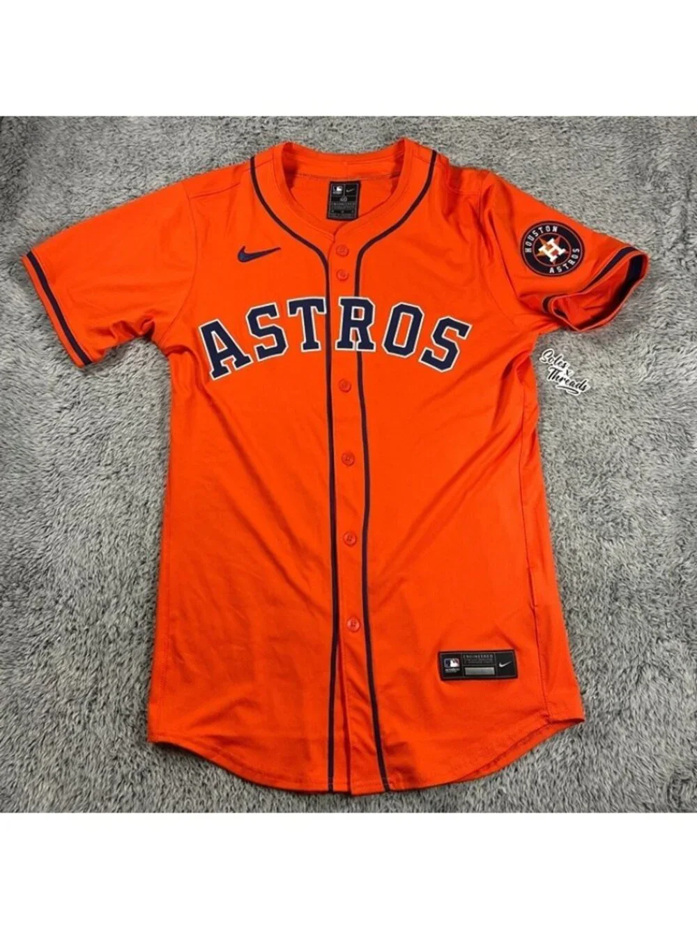 Nike Elite On-Field Houston Astros Authentic Jersey Size 40 Men Orange
